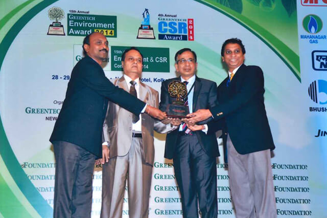 ‘Greentech Environment Silver Award 2014 from Greentech Foundation